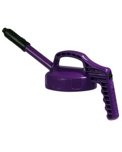 oil safe stretch spout lid purple