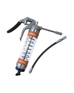 Color-Coded Clear Pistol Grease Gun - Black