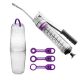Lever Style Clear Grease Gun Kit - PURPLE Coded